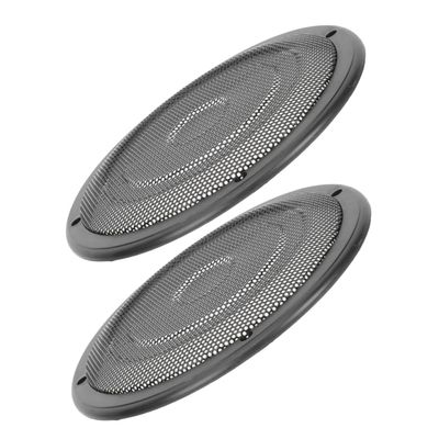 2pcs Car Subwoofer Mesh Speaker Grill Cover Stylish Metal for Car Easy Installation Sleek Design Interior Aesthetics and Functional