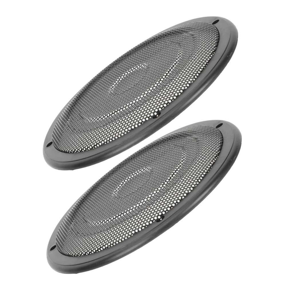 2pcs Car Subwoofer Mesh Speaker Grill Cover Stylish Metal for Car Easy Installation Sleek Design Interior Aesthetics and Functional