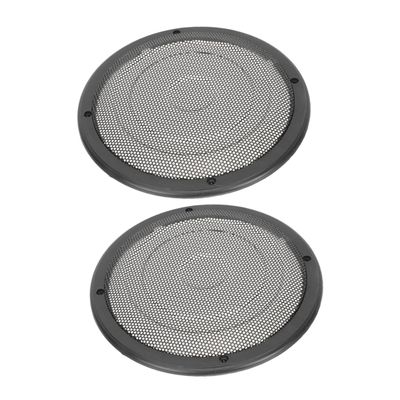 KONTONTY 2pcs Car Speaker Grill Cover Metal Mesh Subwoofer Speaker Grills for Enhanced Sound Quality and Interior Aesthetics