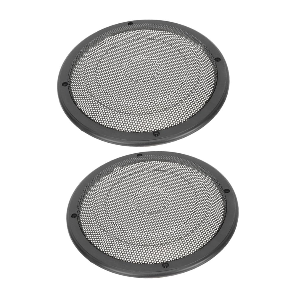 KONTONTY 2pcs Car Speaker Grill Cover Metal Mesh Subwoofer Speaker Grills for Enhanced Sound Quality and Interior Aesthetics
