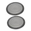 KONTONTY 2pcs Car Speaker Grill Cover Metal Mesh Subwoofer Speaker Grills for Enhanced Sound Quality and Interior Aesthetics view 1
