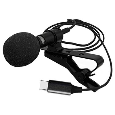 OSALADI Type- Microphone for Smartphone Compact Lavalier Mic for Recording Vlog and Podcasting