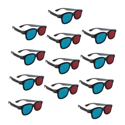 CIYODO 20pcs Movie Glasses Stereoscopic Glasses Red Blue Lens Compact for Boys and Girls Adults Wide Uses Games DVD