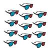 CIYODO 20pcs Movie Glasses Stereoscopic Glasses Red Blue Lens Compact for Boys and Girls Adults Wide Uses Games DVD view 1