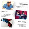CIYODO 20pcs Movie Glasses Stereoscopic Glasses Red Blue Lens Compact for Boys and Girls Adults Wide Uses Games DVD view 4
