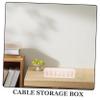 jojofuny Cable Organizer Box with Dividers Transparent Mini Storage Case for Cords Chargers and Accessories Compact Design for Desk and Home Use view 3