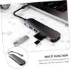 GAROZATION Type-c Docking Station Hub USB Ports Audio Jack Laptop Phone Dock Expand Your Devices Support Video Output view 4