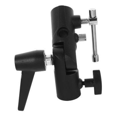HOMSFOU Flash Stand Bracket Umbrella Flash Mount  Adapter for Light Stand Photography Accessory