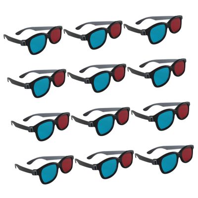 OSALADI 20pcs Red-Blue 3D Glasses for Anaglyph Movies Game Viewing and Home Theater  Dimensional Video Glasses Comfortable Fit