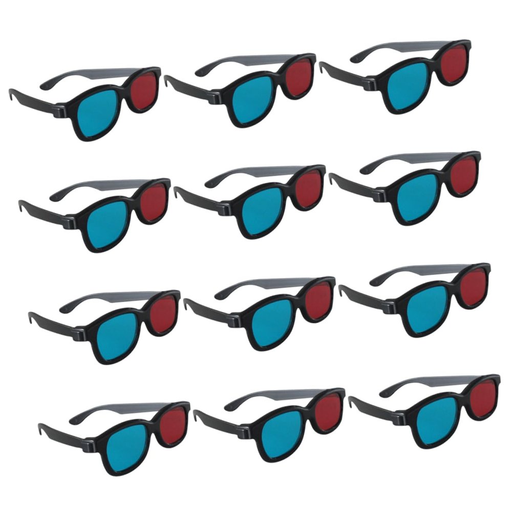 OSALADI 20pcs Red-Blue 3D Glasses for Anaglyph Movies Game Viewing and Home Theater  Dimensional Video Glasses Comfortable Fit