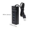 CAXUSD USB Hub Splitter Portable Multi-Interface Adapter for Laptop and Desktop Lightweight High-Speed Accessory view 2