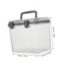 ARTIBETTER Abs Material Sundries Case Portable Storage Box Container Lid for Home Office Travel view 2