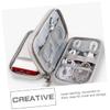 KICHOUSE Durable Electronic Organizer Pouch Travel Case for Usb Cables Chargers and Accessories Lightweight Double Layer Design for Easy Storage and Portability view 2