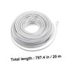 Housoutil 20m Telephone Extension Cord Long Cable Connectors for Phone Fax Modem view 2
