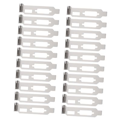 LIFKICH 20pcs Mini Computer Case Gpu Pci Blank Plate Vga Vented Slot Cover for Low Profile