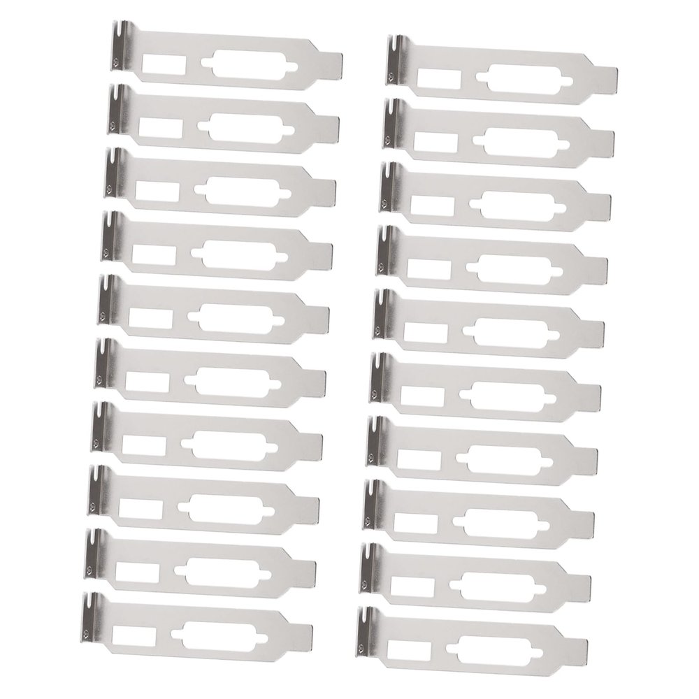 LIFKICH 20pcs Mini Computer Case Gpu Pci Blank Plate Vga Vented Slot Cover for Low Profile