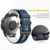 BUDAY For Fenix 6S Pro Watchbans For Fenix 6S/Fenix 7S/Fenix 5S / 5S Plus/D2 Delta S Smartwatch (White-black)(Dark blue-white) view 3