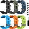 BCMCBV 26mm Watch BandFor Garmin Fenix 7X Pro Epix Pro 51mm Fenix 6X Watch Strap Fenix 5X Plus Silicone Wristband Fenix 6X Pro Descent Mk2i MK3i 51mm Smartwatch WristBand(6Pack A) view 1