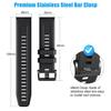 BCMCBV 26mm Watch BandFor Garmin Fenix 7X Pro Epix Pro 51mm Fenix 6X Watch Strap Fenix 5X Plus Silicone Wristband Fenix 6X Pro Descent Mk2i MK3i 51mm Smartwatch WristBand(6Pack A) view 4