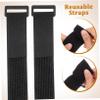 FOYTOKI 1roll Self-Adhesive Hook and Straps with Buckles for Securing Cables Cord Organization and Storage view 3