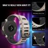 BUDAY For Garmin Instinct 2 Band, Soft Silicone Watchband Replacement For Garmin Instinct Tide/Esports/Solar/Tactical Smartwatches Tundra/Black view 4