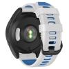BCMCBV 22mm Watch Band For Garmin Forerunner 965/Forerunner 955/Forerunner 945/Forerunner 935, Soft Silicone 22mm Replacement Watch Bands(White Blue) view 1