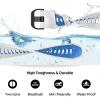 BCMCBV 22mm Watch Band For Garmin Forerunner 965/Forerunner 955/Forerunner 945/Forerunner 935, Soft Silicone 22mm Replacement Watch Bands(White Blue) view 3