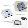 KICHOUSE Ssd Adapter for Laptop Optical Drive Bay Mounting Bracket Aluminum Alloy view 2