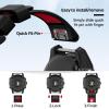 BCMCBV 26mm Watch Band for Garmin Fenix 7X Pro/Fenix 7X/Fenix 6X Pro/Fenix 6X/Fenix 5X/Fenix 3, Silicone QuickFit 26mm Replacement for Garmin Descent Mk3i 51mm/Epix Pro 51mm/TACTIX 7(Black Red) view 2