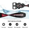 BCMCBV 26mm Watch Band for Garmin Fenix 7X Pro/Fenix 7X/Fenix 6X Pro/Fenix 6X/Fenix 5X/Fenix 3, Silicone QuickFit 26mm Replacement for Garmin Descent Mk3i 51mm/Epix Pro 51mm/TACTIX 7(Black Red) view 3