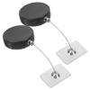 Housoutil 2pcs Retractable Anti-Theft Cable Lock with Remote Control Automatic Wire Rope Security Lock for Tvs and Remotes Double-Sided Adhesive Mounting view 1