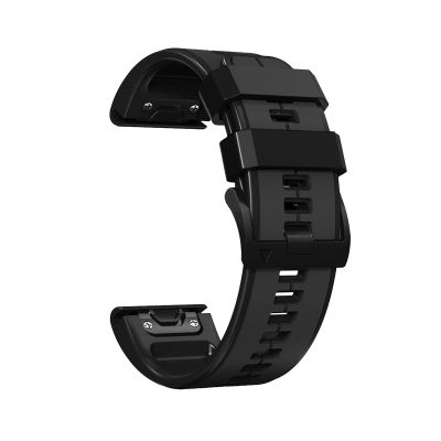 CEKGDB For Garmin Fnix/Epix/Quatix/MARQ Series/Descent Series/D2 Series/Enduro/Tactix, Silicone Soft Breathable Waterproof Replacement Strap for QuickFit 22mm Watch Band(Black Grey,QuickFit 26mm)
