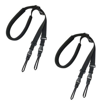 2pcs Camera Sling Belt Shock-absorbing Camera Neck Strap Shoulder Strap for Dslr Travel Easy
