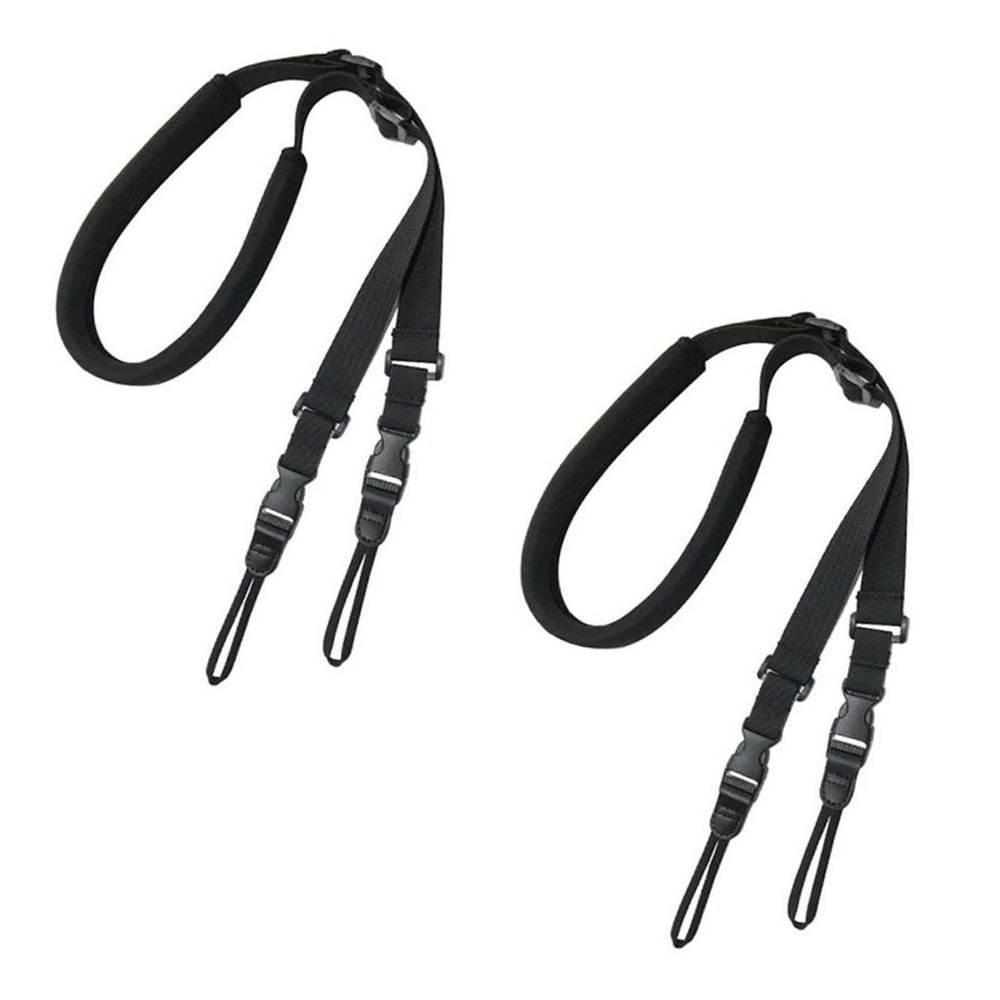 2pcs Camera Sling Belt Shock-absorbing Camera Neck Strap Shoulder Strap for Dslr Travel Easy