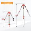 Aluminum Surveying Tripod with 5/8-Inch 11-Threaded Flat Head and Quick Clamp for Total Station Theodolite (SJA10) view 4