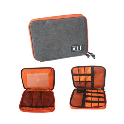 jojofuny Heavy-duty Nylon Digital Accessories Storage Bag Large Organizer Zipper Compartment for Home Travel