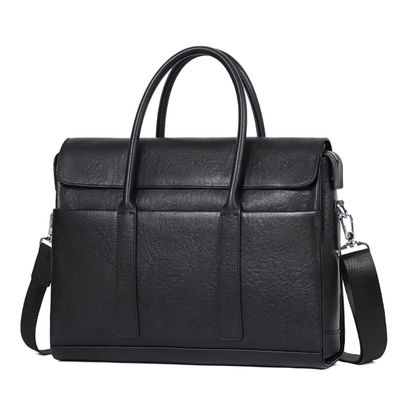 NSUQOA JSEIAJB Fashion Cowhide Leather Male Business Men Briefcase Bag Leather Laptop Bag Man Handbag
