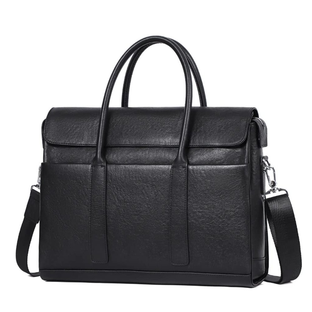 NSUQOA JSEIAJB Fashion Cowhide Leather Male Business Men Briefcase Bag Leather Laptop Bag Man Handbag