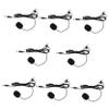 Abaodam 8pcs Clip Lavalier Microphones Wired Microphones for Smartphones Portable Mics for Interviews Teaching and Live Streaming Design Excellent Sound Clarity view 1