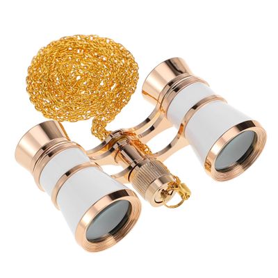 BRIGHTFUFU Opera Glasses Binoculars for Adults Vintage Style Compact Binoculars Neck Chain Storage Pouch for Theater Concerts and Sightseeing