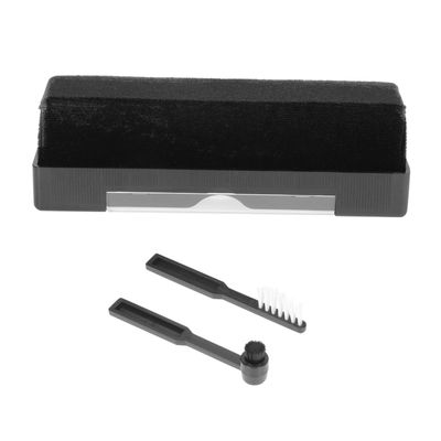 DirectNine Basics 1set Record Cleaning Kit Anti-Static Brush for Phonograph Maintenance Durable Bristles for Dust Removal Enhance Listening Experience for Home Use