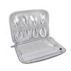 ARTIBETTER Mini Size Digital Accessories Storage Bag Travel Cable Organizer Pouch Cable Earphone Compartments Grey view 3