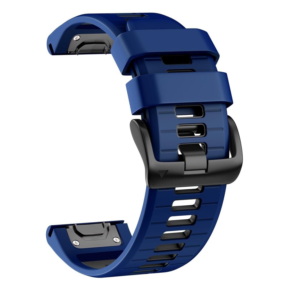 BCMCBV 26mm Watch Band for Garmin Fenix 7X Pro/Fenix 7X/Fenix 6X Pro/Fenix 6X/Fenix 5X/Fenix 3, Silicone QuickFit 26mm Replacement for Garmin Descent Mk3i 51mm/Epix Pro 51mm/TACTIX 7(Sapphire Black)