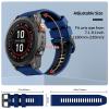 BCMCBV 26mm Watch Band for Garmin Fenix 7X Pro/Fenix 7X/Fenix 6X Pro/Fenix 6X/Fenix 5X/Fenix 3, Silicone QuickFit 26mm Replacement for Garmin Descent Mk3i 51mm/Epix Pro 51mm/TACTIX 7(Sapphire Black) view 4
