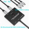 D3LX0Z1 Bi-Directional 8K@60Hz USB C Switch for 2 Computer,4K@120Hz USB C KVM Switch Splitter,for 100W Charge+10Gbps Data+Video Transfer(C201) view 3