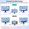 D3LX0Z1 8K HDMI 2.1 KVM Switch 4 Port USB3.0 8K@60Hz/4K@144Hz 4 in 1 Out KVM Switch EDID Emulator for 4 PCs Share 1 Monitor 4 USB Device(4K) view 4