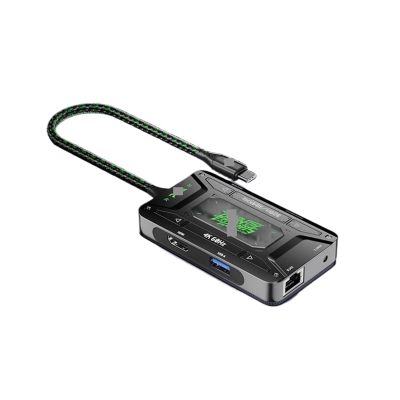 Y0S3QZ1 DS7 Docking Station TypeC Adapter Docking Station HDMI Projection USB Compatible with Ap*p*le IPA*d Pro(DS7Pro 7-in-1)