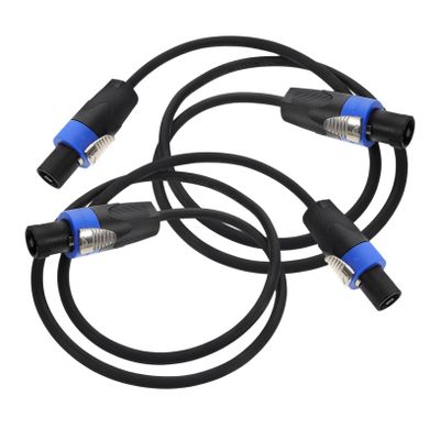 WHAMVOX 2pcs Copper Core Speaker Cables for Mic and Interference Audio Connectors for Stage and Home Use