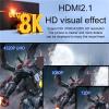 Y0S3QZ1 HDMI2.1 8K 4x2 Matrix Switch Extractor 4K@120Hz CEC HDMI-Compatible Audio Converter Splitter Adapter to Optical TOSLINK SPDIF RL(EU Adapter) view 3