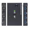 L6AS0F7 2 in 1 Out 4K USB HDMI KVM Switch Box for 2 PC Sharing Keyboard Mouse Printer Plug Paly Video Display USB Swltch Splitter(KVM201CC) view 2